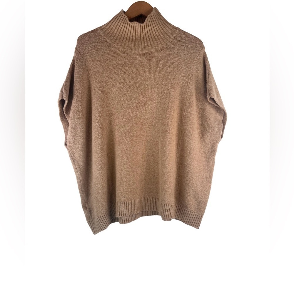 Lou & Grey Tan Oversized Poncho Sweater Size XS/S